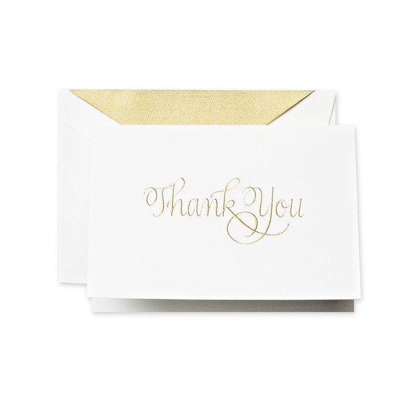 Crane & Co. Hand Engraved Calligraphic Thank You Note (CT1424)
