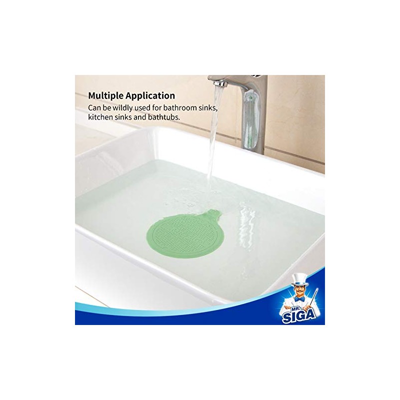 MR.SIGA Tapón de Silicona para Bañera, para Ducha y Lavabo,
