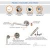 Infinity Decor Dual Tone T Bar Lever on Round Rose