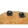 Sterling Silver Black Onyx Stud Earrings - 8x10mm, Onyx