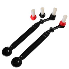 Espresso Machine Cleaning Brush Kit - CAFEMASY 2 Pieces Coffee Cleaning Brush with Spoon and 2 Pieces Detachable Brush Head for Coffee Grinder and Espresso Cleaning