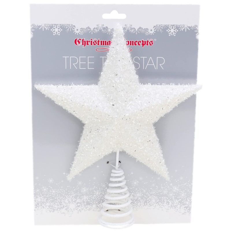 Christmas Concepts® 28cm Sparkly Tree Top Star - Luxury Christmas