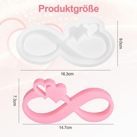 Silikonform Herz für Das Modellieren von Gipsverband,Silikon Gießformen für Gipskerzensockel,Giessformen Silikon für Hochzeiten, Muttertag und Valentinstag Kerze Kerzenhalter Form (Ribbon)
