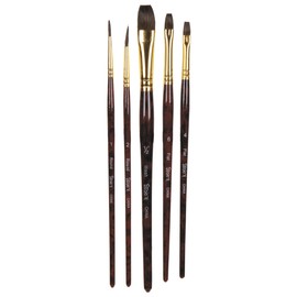 DARICE 98300-2 Studio 71 5-Piece Natural Hair Brush Set