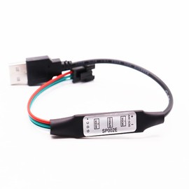 Vrabocry 3Key Mini USB SP002E Controller for WS2811 WS2812B SK6812RGB(NOT RGBW) Addressable LED Light Portable 600 Pixels DC5V DC12V DC24V