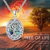 Tree of Life Necklace for Picture 925 Sterling Silver Oval