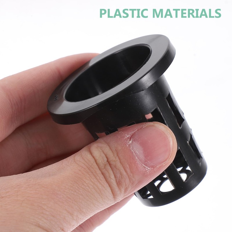 HANABASS 50pcs 2 Inch Net Cup Pots, Garden Slotted Mesh