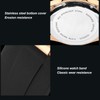 Men Field Watch Mineral Glass 50M Waterproof Silicone Strap Luminous