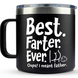 VIWIS Christmas Gifts for Dad from Daughter, Son - Dad Christmas Gifts, Dad Gifts for Christmas - Birthday Gifts for Dad, Dad Birthday Gifts Ideas, Dad Gifts for Birthday - Funny Dad Mug Cup 14 Oz