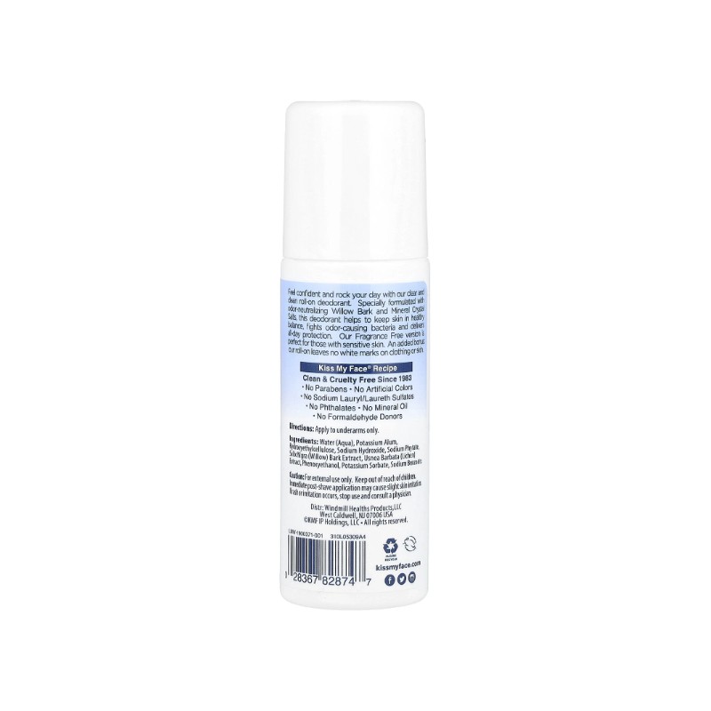Liquid Rock® Roll-On Deodorant, Fragrance Free, 3 fl oz (88