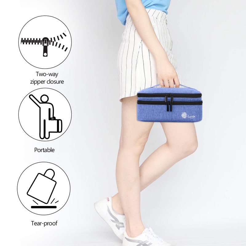 Luxja Double-layer Sewing Supplies Organizer, Sewing Accessories Organizer for Needles,