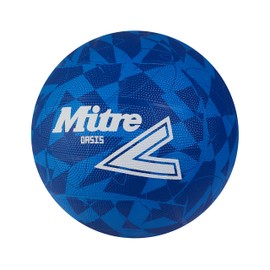 Mitre Oasis Netball | Hugely Durable | Great Grip | Stylish Design, Blue/White, 5