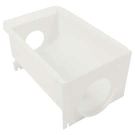 HECASA W10850492 Refrigerator Ice Bucket Container Compatible with Amana Kenmore Maytag Whirlpool Refrigerator Replacement for W10138193 W10670844 AP5989704 PS11731153 White ABS Plastic