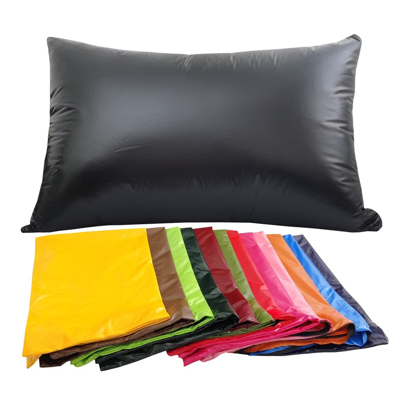 BECKCOVER 2pcs PU Waterproof Pillowcases With Zipper Pillow Protectors, Dust