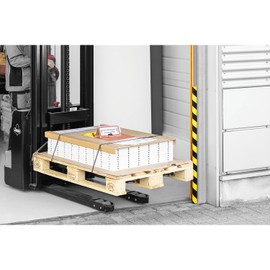 DURABLE Surface Protection Profile Type S32R 1 m Profile W x H 40 x 32 mm Yellow / Black