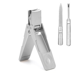 chkoodi Folding Nail Clipper Set, Stainless Steel Fingernail Clippers Kit for Men Women and Seniors, Fingernail and Toenail Clipper Cutters, Manicure Care Tool