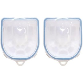 Cuenco para Remojar Uñas de Pp Azul 2 Piezas para Manos y Uñas Softening Cuticles, Polishing Nails, Removing False Nails, Home Use, Beauty Salon