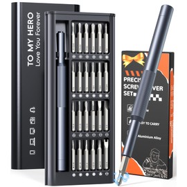 Tnvee Precision Magnetic Screwdriver Set, Fathers Day Dad Gifts for Men, Professional Mini Repair Tool Kit for Electronics, Phone, Laptop, Watch, Eyeglasses, Ring Doorbell, PC, Small Gift Gadget