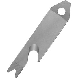 Mini EDC Pry Bar - Small Keychain Prybar Multitool for everyday carry, 4 in 1 Stainless Steel 420 Edc Gadgets Multi Tools (Grey)