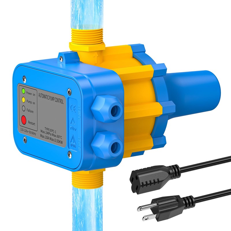 Smart Pressure Switch for Well Pump, Automatic Water Pumps Switch,