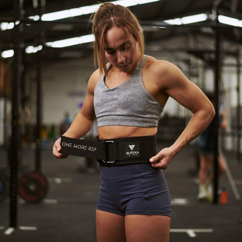 BURZKA Faja Cinturon Levantamiento Crossfit Pesas Gym Soporte Lumbar con