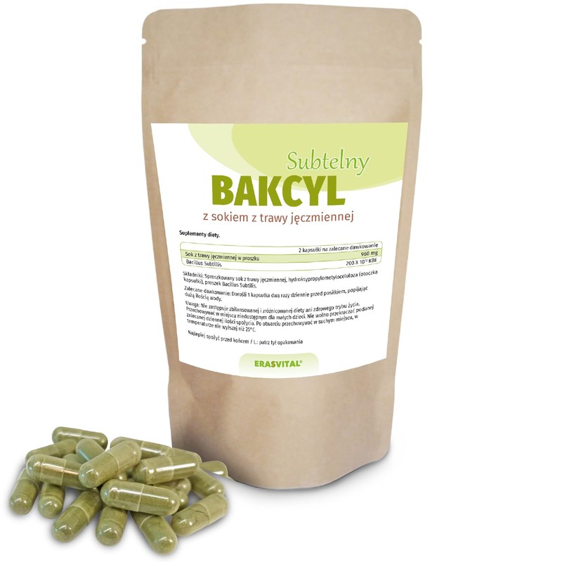 Bacillus Subtilis with Barley Grass Juice, 180 Capsules, 200 x