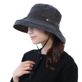 TRAX SHOP TGY-0032 UV Protection, Wide Brim Hat, Sun Shade, Women's, UV Folding, Bicycle, Does Not Fly, Does Not Fly In The Wind, UPF50+ Chin Strap, Spring, Summer, Autumn, Winter, Autumn, Winter,