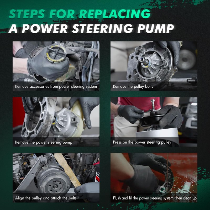 SCITOO Power Steering Pump, with Pully, for Toyota for 4Runner