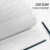 Ouzoustate Lined Spiral Notebook A4 Large Black Journal 8.5" x