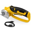 Cordless Electric Scissors, 4V Rechargeable Heavy Duty Rotary Cutter with