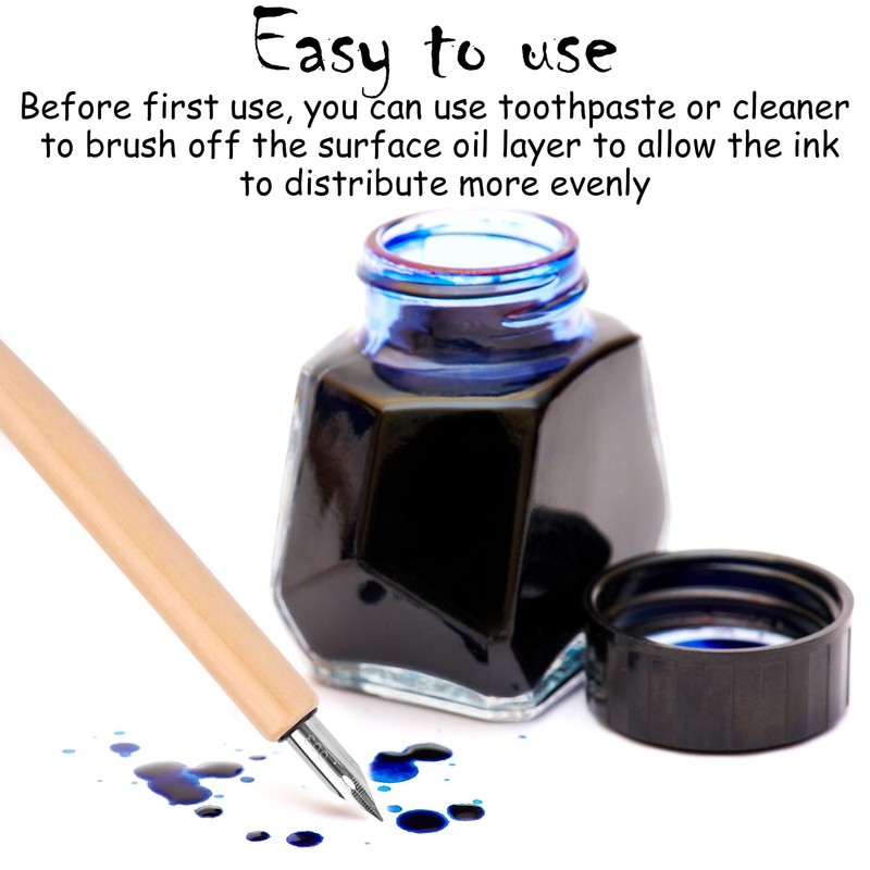 Penitue Comic Dip Pen Set with 2 Wooden Holders &