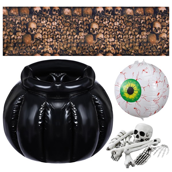 Mindsoft Halloween Party Decoration Kits Include 1 Inflatable Cauldron Cooler