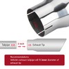 LCGP 3 Inch Inlet Exhaust tip 4" Inch Outlet 12"