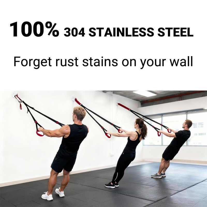 OUUO 304 Stainless Steel Wall Mount Anchor for Suspension Straps