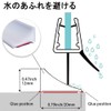 Skimmer Washbasin Gap Guard, L-Shaped, Foldable, Shower Barrier, Water Blocking,