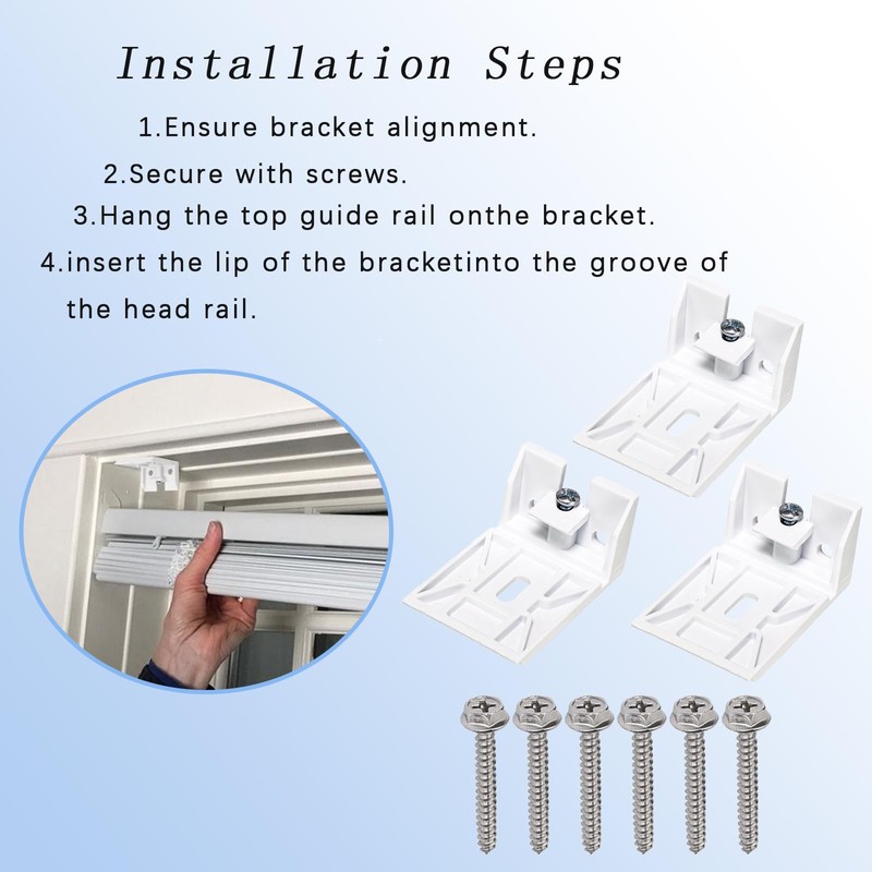 Rosyquarz 3/4" Blinds Shade Brackets,for Hunter Douglas Duette,Honeycomb,Cellular and Applause