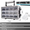 EHERDM Parts Storage Box with 12 Drawers Removable Compartments Portable