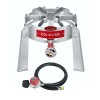 CONCORD Titan Burner. Stainless Steel Single Propane Burner. 50,000 BTU.