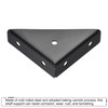 uxcell 2Pcs Angle Corner Brackets 66mm x 66mm, Cold Rolled