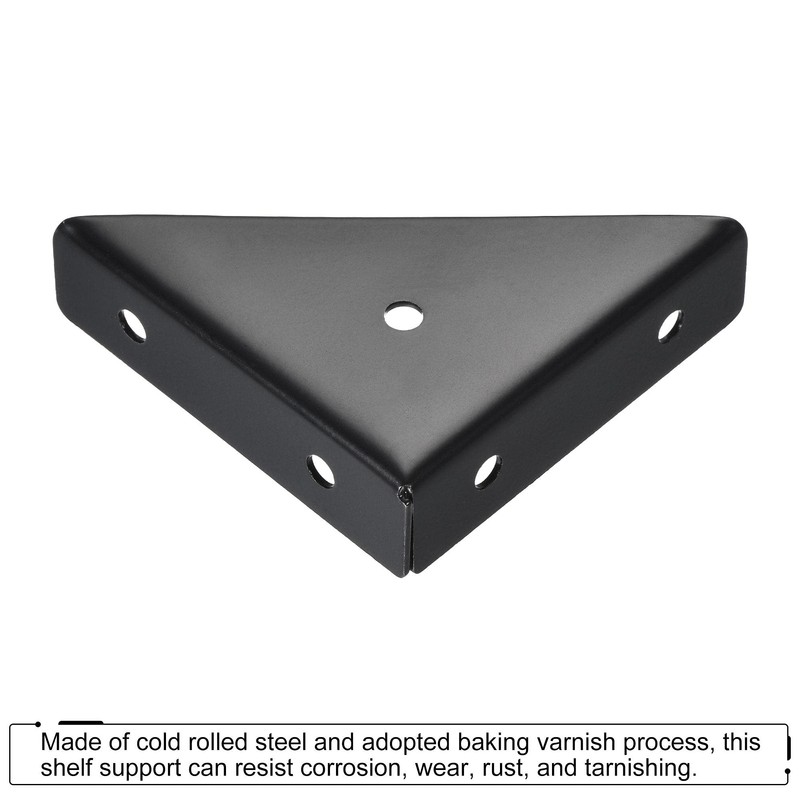 uxcell 2Pcs Angle Corner Brackets 66mm x 66mm, Cold Rolled