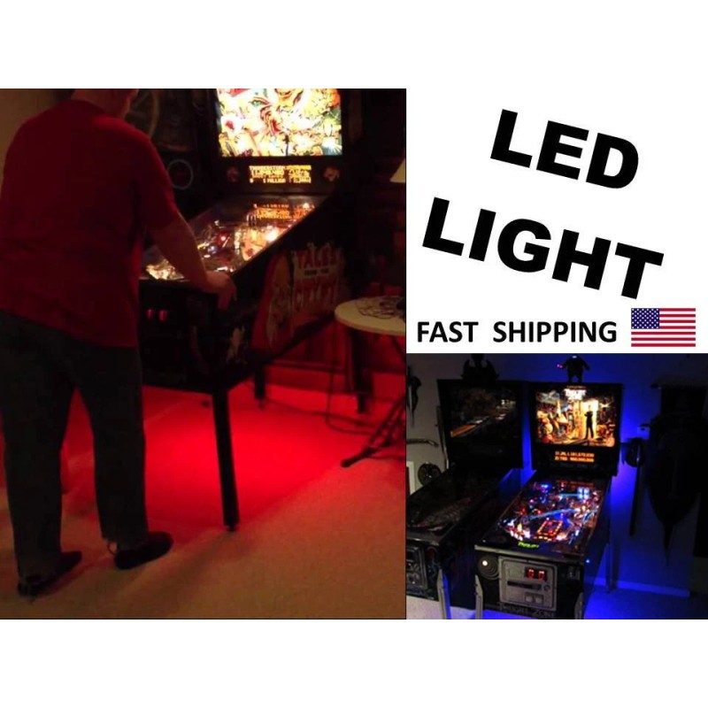 Bride of Pin-Bot Pinball Machine mod COLOR CHANGING LED light