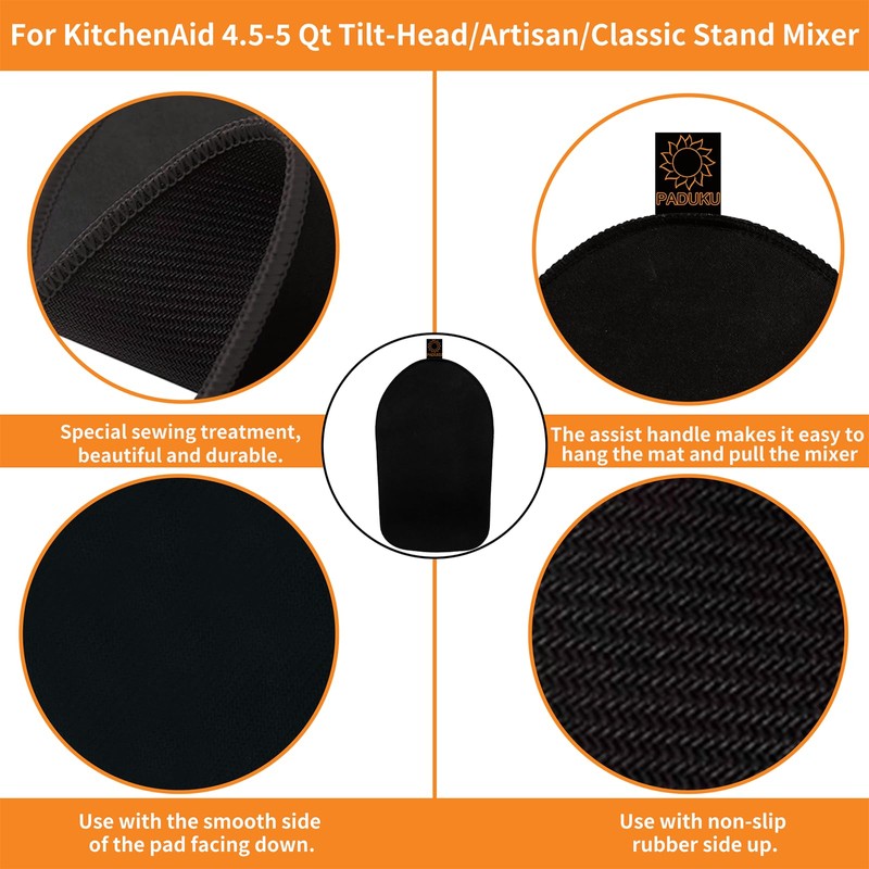 Sliding Mat for Kitchenaid Stand Mixer Slider Mat with Bendable
