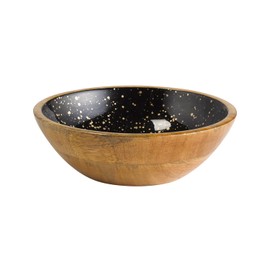 APS 1053 Mango Wood Bowl with Epoxy Resin Coating Inside, Diameter 24 cm, 1.1 Litres, Fruit Bowl, Salad Bowl