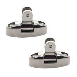 Zerniple Swivel Deck Hinge 316 Stainless Steel Boat Side Mount Deck Hinge Marine Hardware (Pack of 2)