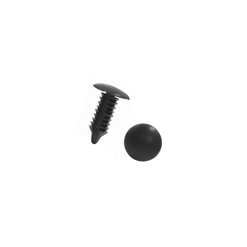 Motoforti 20pcs Black Car Plastic Rivets Trim Fastener Door Clips