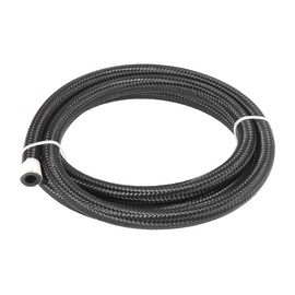 5ft 6AN Fuel Hose AN6 3/8 Universal Braided Nylon Stainless Steel CPE Oil Fuel Gas Line Hose Black