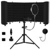 Geynnple Microphone Isolation Shield – Foldable & Adjustable Soundproof Panel