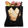 Cream Puffs Round Image Tote Bag
