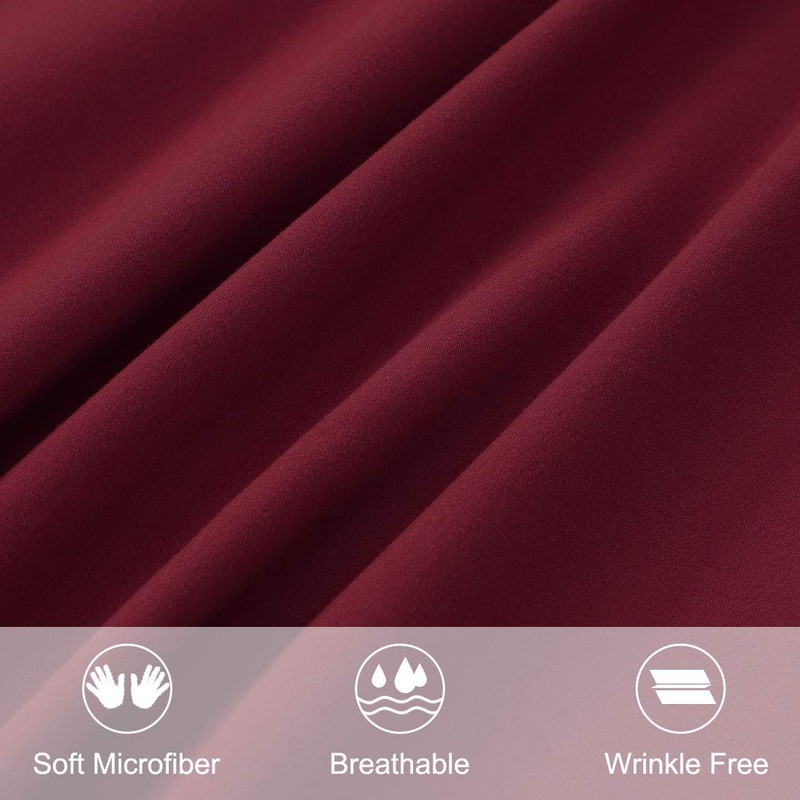 PiccoCasa Pillow Shams Double Brushed Microfiber, 2 Packs Pillowcases with