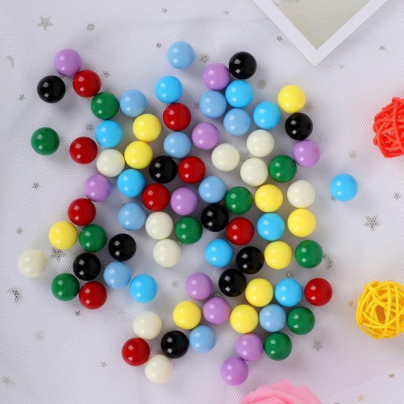Laviesto Game Replacement Marbles,80pcs Solid Color Game Balls for Chinese